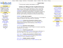 Tablet Screenshot of isizulu.net